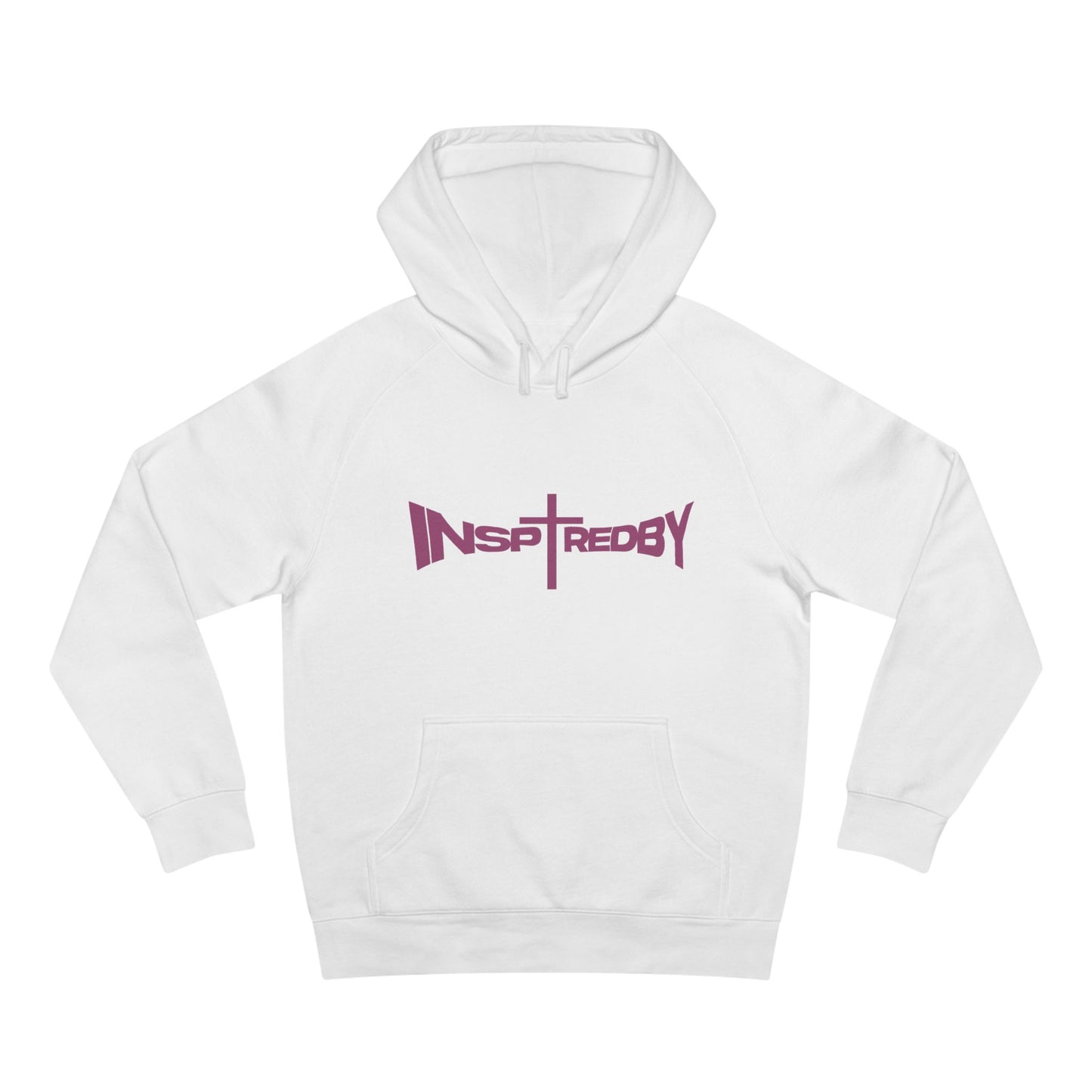 InspiredByLOVE (White/Pink) - Unisex Hoodie