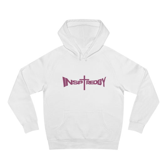 InspiredByLOVE (White/Pink) - Unisex Hoodie