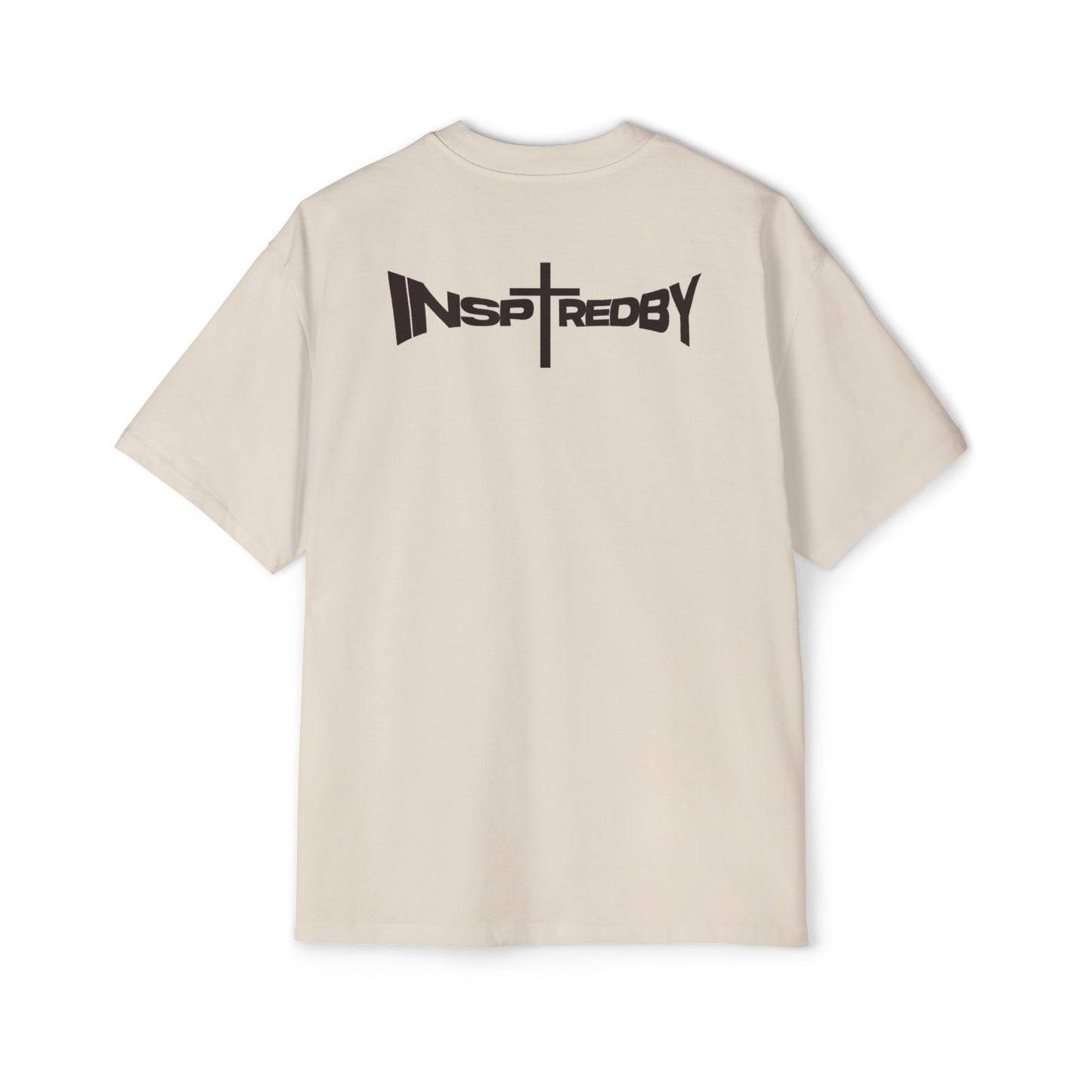 InspiredByHOPE (Cream/Brown) - Oversized T-Shirt