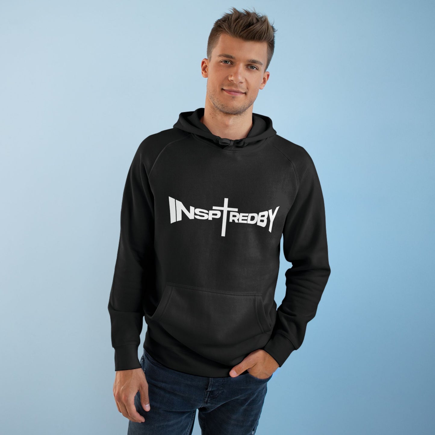 InspiredBySTRENGTH (Black/White) - Unisex Hoodie