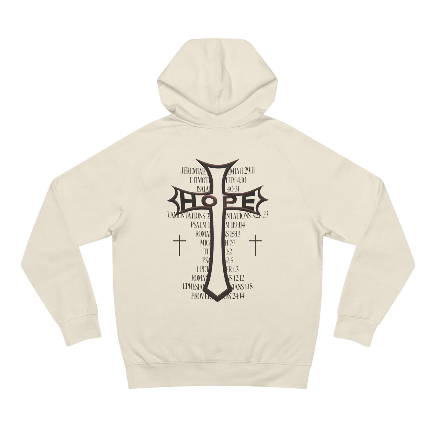 InspiredByHOPE (Cream/Brown) - Unisex Hoodie