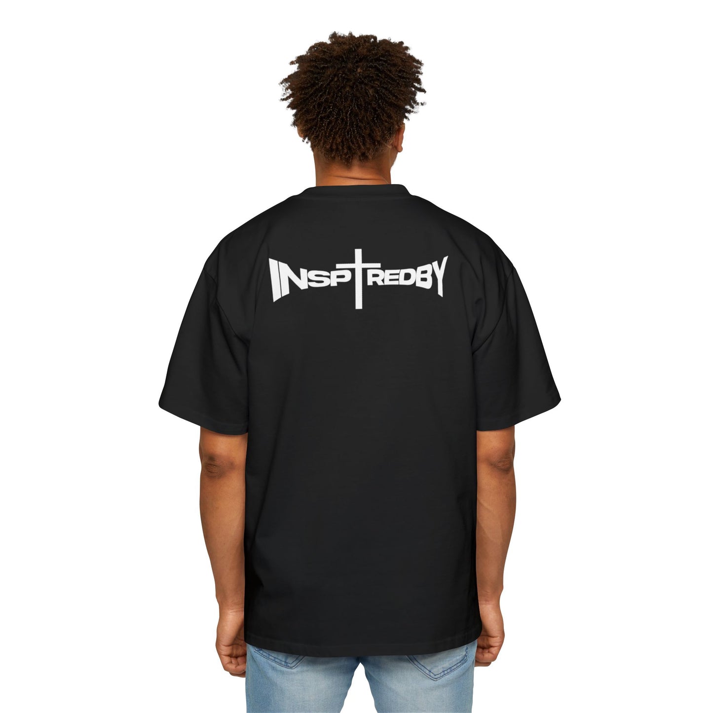 InspiredBySTRENGTH (Black/White) - Oversized T-Shirt